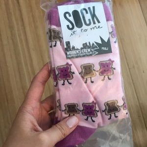 Sock it to me Accessories - Peanut butter & jelly socks - women’s crew Sock it to me Accessories - Peanut butter & jelly socks - women’s crew